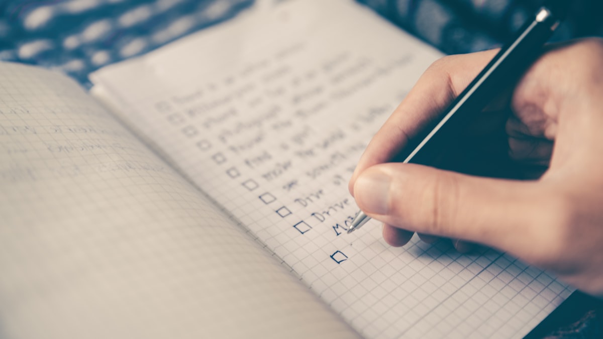 Checklist for finalizing program narrative submissions